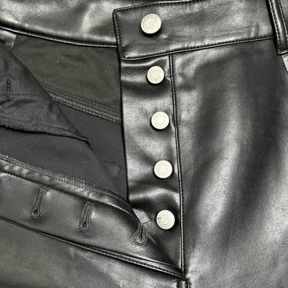 Aritzia Wilfred Ultra High Rise Oracle Faux Leather Pants in Black Women Size 4 - Picture 5 of 12